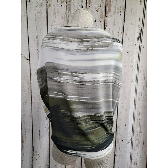 LM Women's Sz 42 D. Exterior Italy Multicolor Sleeveless Slinky Blouse Shirt Top - Picture 4 of 8